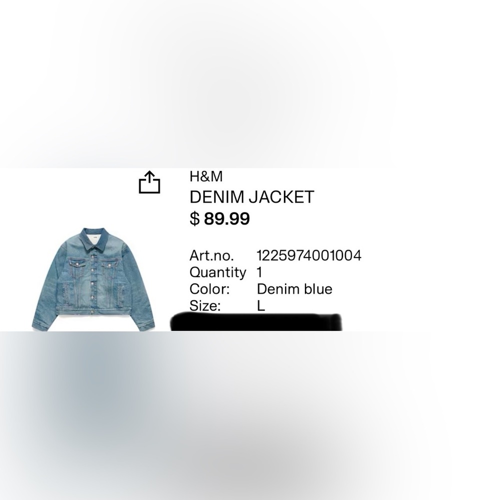 H2 Heron Preston H&M Blue Denim Jacket